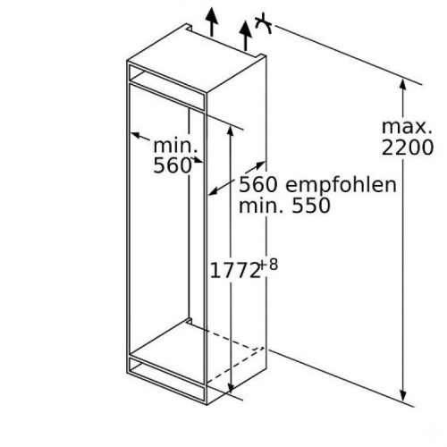 NEFF встраиваемый холодильник KI6873FE0