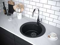 Мойка для кухни Paulmark GELEGEN PM404800-BLM черный металлик