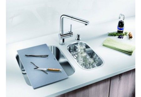 Разделочная доска  Blanco арт. 227697 стекло серебристое