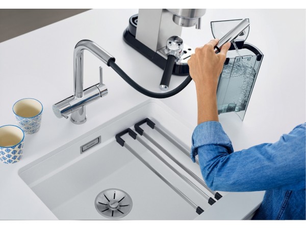 Смеситель для кухни Blanco FONTAS II с подключением фильтра Dark steel 527737