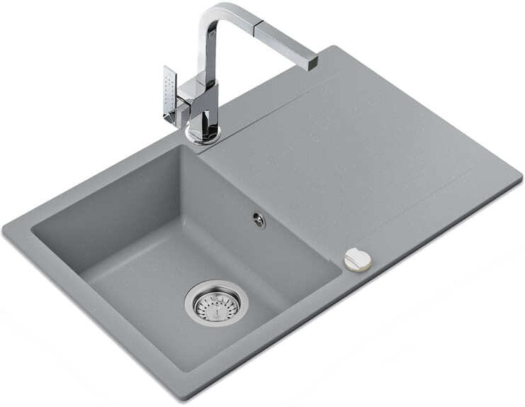 Мойка для кухни Teka Clivo 45 B-TQ graphite, клапан-автомат