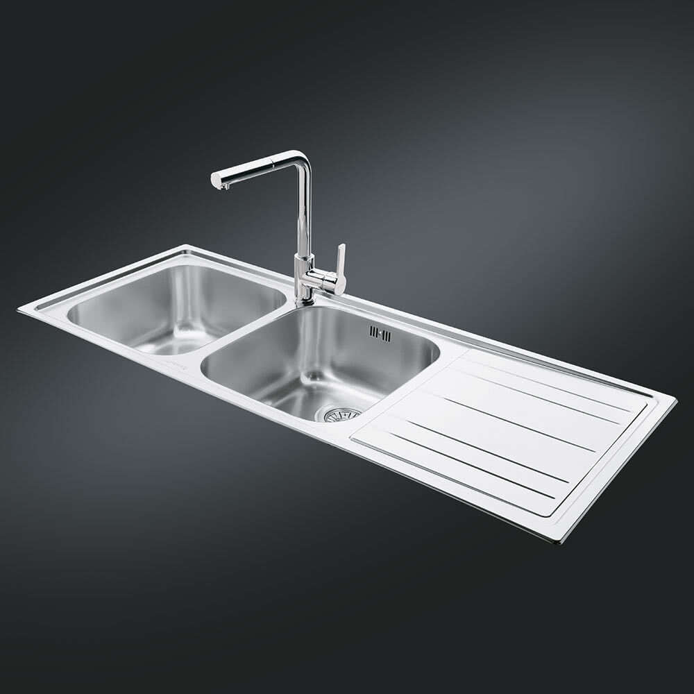 Мойка для кухни Smeg LE116D-2 матовая (крыло справа)