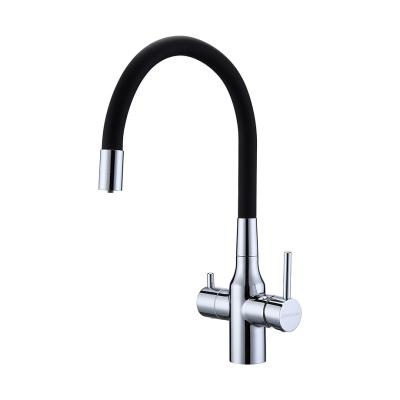 Смеситель для кухни Paulmark SALIX Sa213419-CR гибкий излив хром