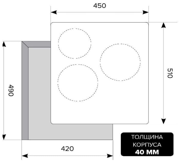 Варочная панель LEX EVH 431 BL