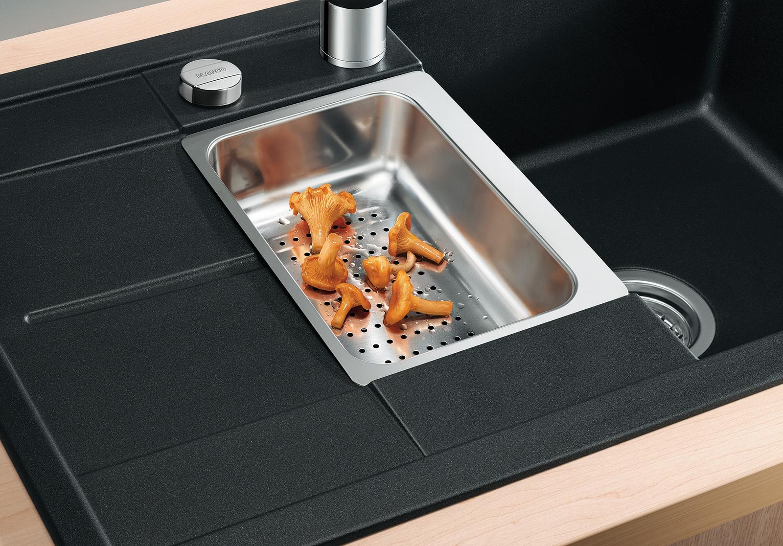 Кухонная мойка Blanco METRA 6 S Compact Silgranit мягкий белый клапан-автомат 527114