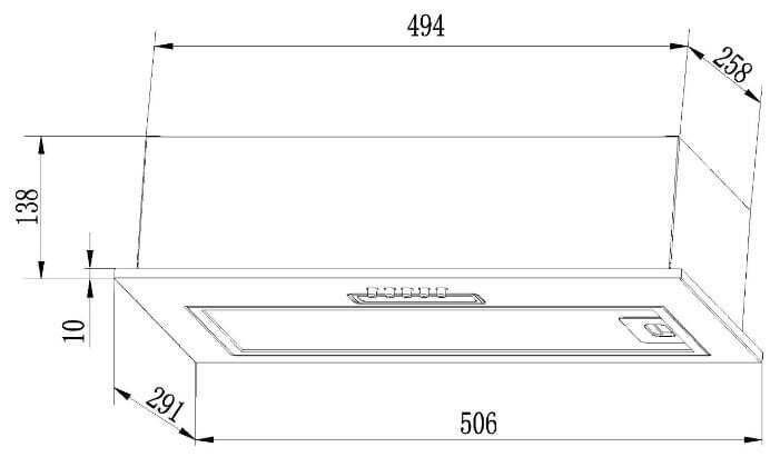 Встраиваемая вытяжка LEX GS BLOC Light 600 WH