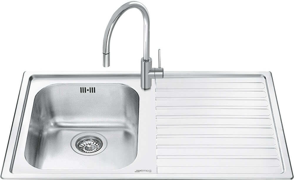 Мойка Smeg LM861D-2 из нержавеющей стали, микродекор