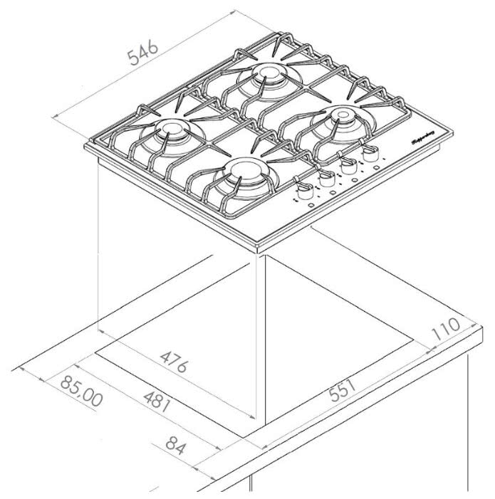 Варочная панель Kuppersberg FQ 601 C