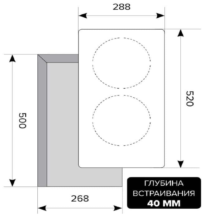 Варочная панель LEX EVH 321 BL