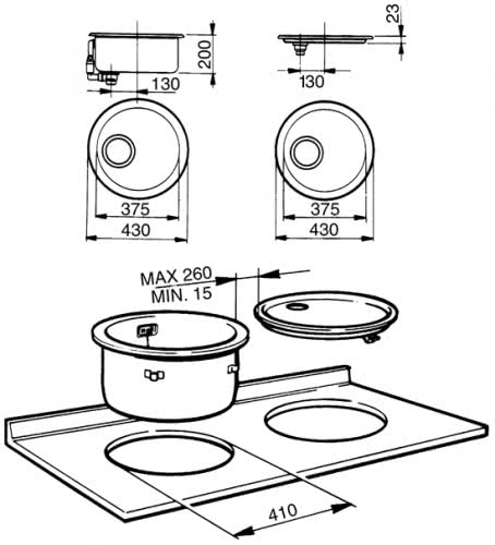 Мойка для кухни Smeg 10I3P матовая