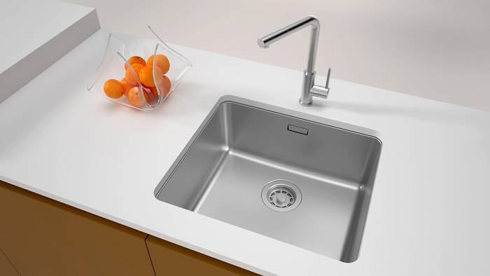 Кухонная мойка Paulmark YUNI 49 UNI  YU49-BS брашированная нержавеющая сталь