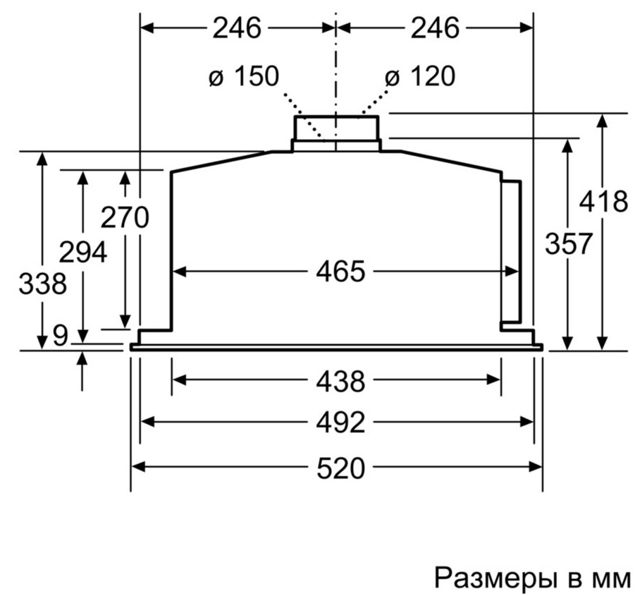 NEFF Встраиваемая вытяжка D55ML66N1
