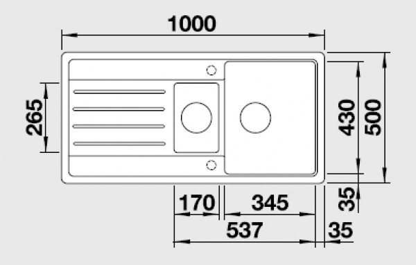 Кухонная мойка Blanco LEGRA 6S Silgranit черный стоп-вентиль 526086
