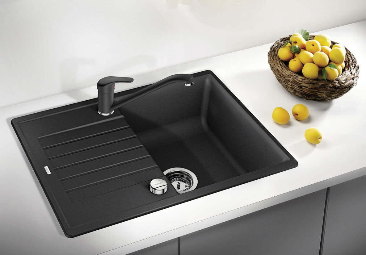 Кухонная мойка Blanco ZIA 45 S Compact Silgranit белый стоп-вентиль 524725