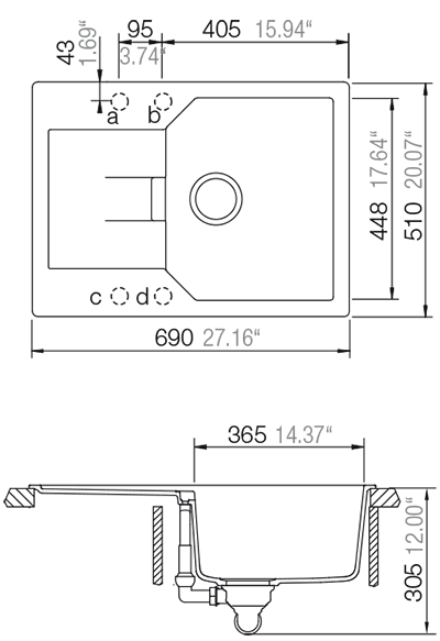 Мойка для кухни Schock Manhattan 45D Cristalite альпака