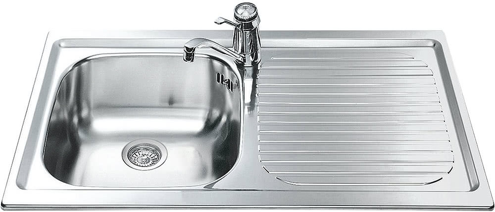 Мойка для кухни Smeg LXP861D матовая (крыло справа)