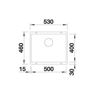 Кухонная мойка Blanco ROTAN 500-U Silgranit кофе стоп-вентиль 521353