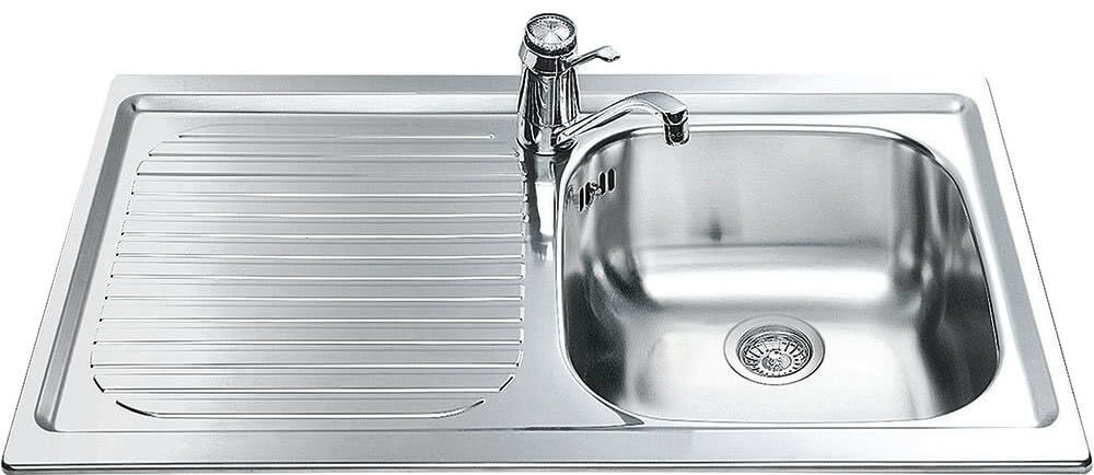 Мойка Smeg LXP861S нержавеющая сталь матовая, крыло слева