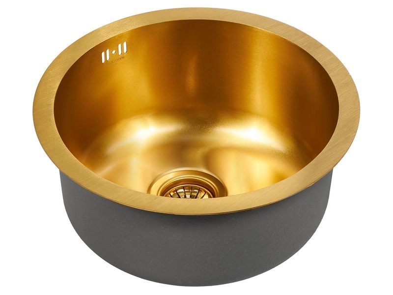 Мойка для кухни Paulmark WERRA PM404646-BG брашированное золото