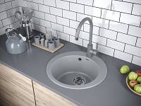 Мойка для кухни Paulmark GELEGEN PM404800-GRM серый металлик