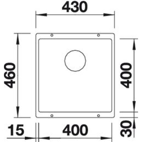 Кухонная мойка Blanco SUBLINE 400-U Silgranit черный, отводная арматура InFino 525990