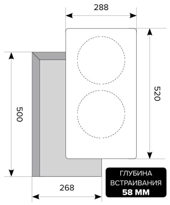 Варочная панель LEX EVI 320 BL