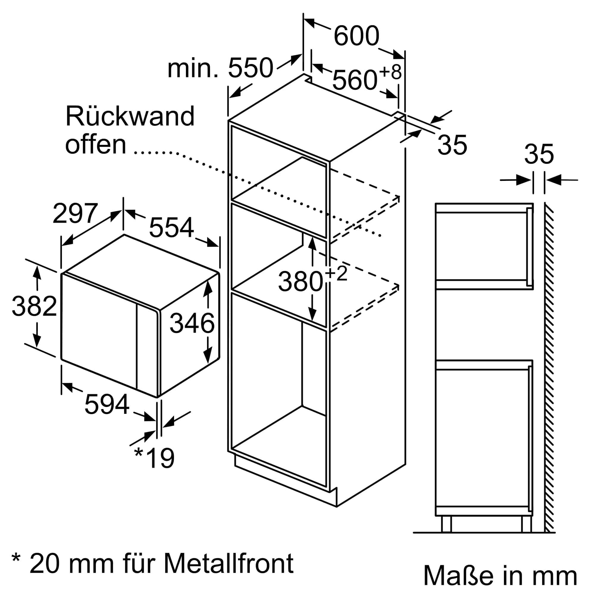 NEFF Микроволновая печь HLAWD23G0 черная