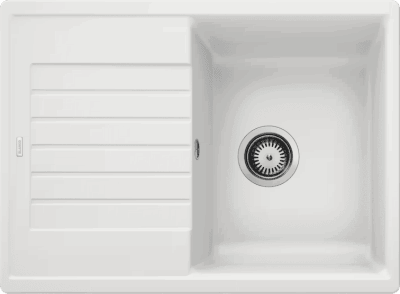 Кухонная мойка Blanco ZIA 45 S Compact Silgranit белый стоп-вентиль 524725