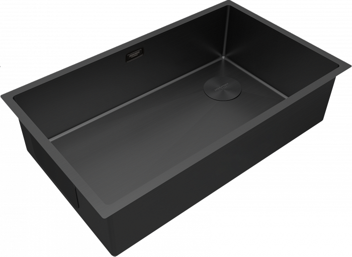 Кухонная мойка Paulmark NEXT-SKEW 74 UNI PM887444-MBN черный матовый