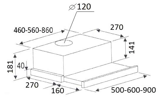 Встраиваемая вытяжка Kuppersberg SLIMLUX II 90 XG
