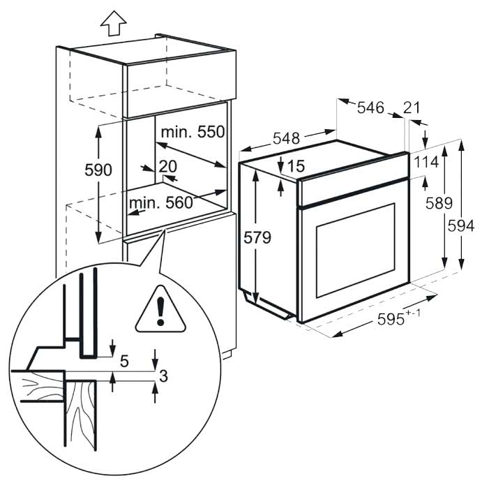 Духовой шкаф AEG BCR 542350 W