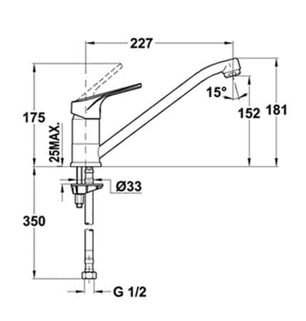 Смеситель для кухни Teka MTP 913 TG topaz