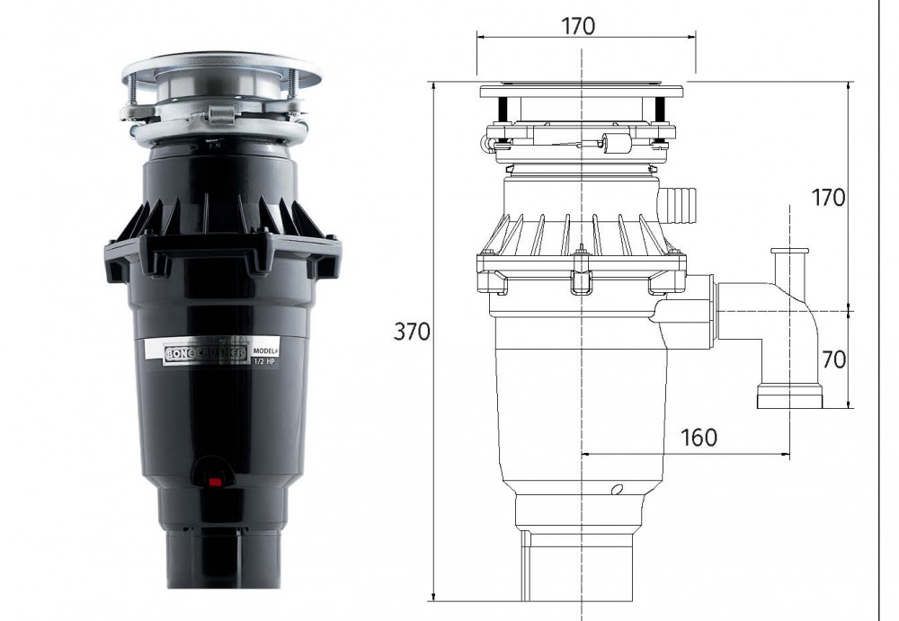 Бытовой измельчитель Bone Crusher BC 810 AS Slim Line