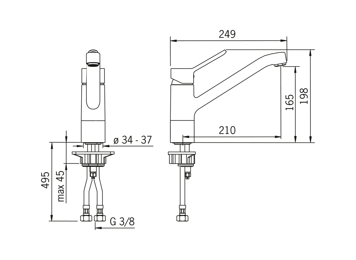 Смеситель для кухни Oras Aquita 2920F