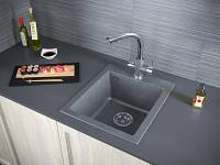 Мойка для кухни Paulmark LEER PM104249-DG графит