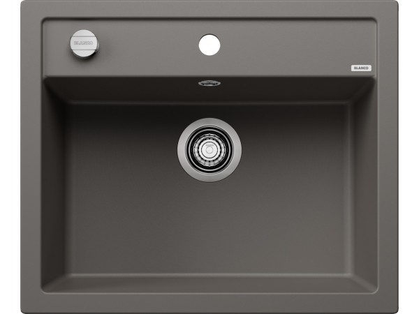 Кухонная мойка Blanco Dalago 6 Silgranit вулканический серый клапан-автомат 527246