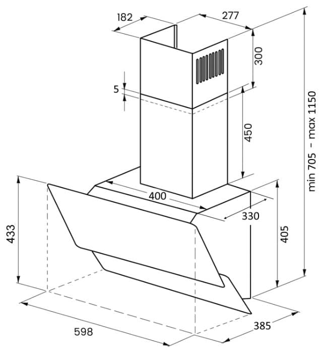Каминная вытяжка Kuppersberg F 612 B
