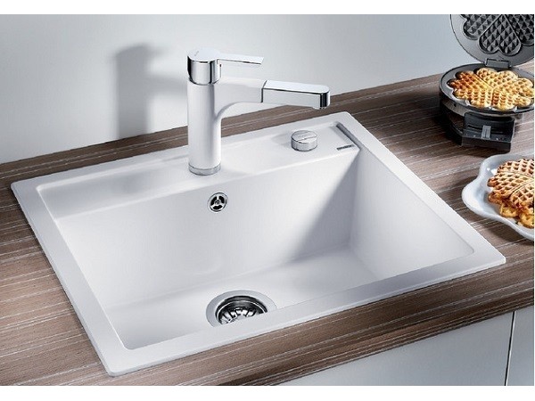 Кухонная мойка Blanco Dalago 6 Silgranit тёмная скала клапан-автомат 518850