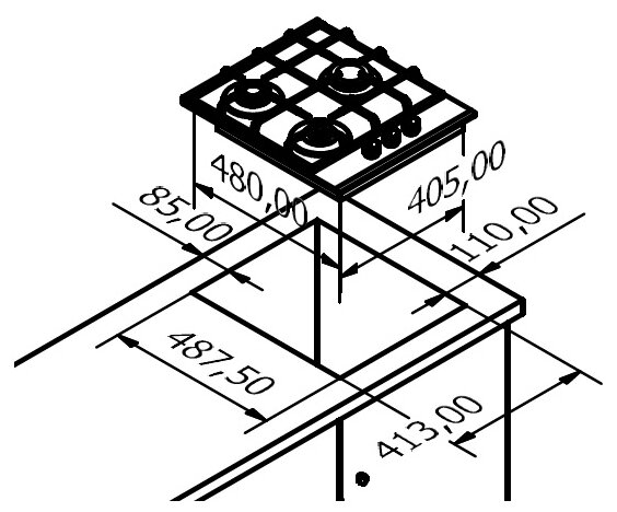 Варочная панель Kuppersberg FQ 42 W