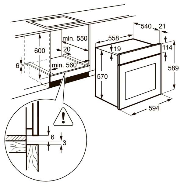 Духовой шкаф Zanussi ZZB 510401 B