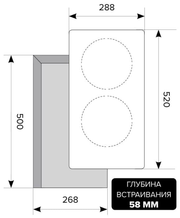 Индукционная варочная панель LEX EVI 320-2 BL