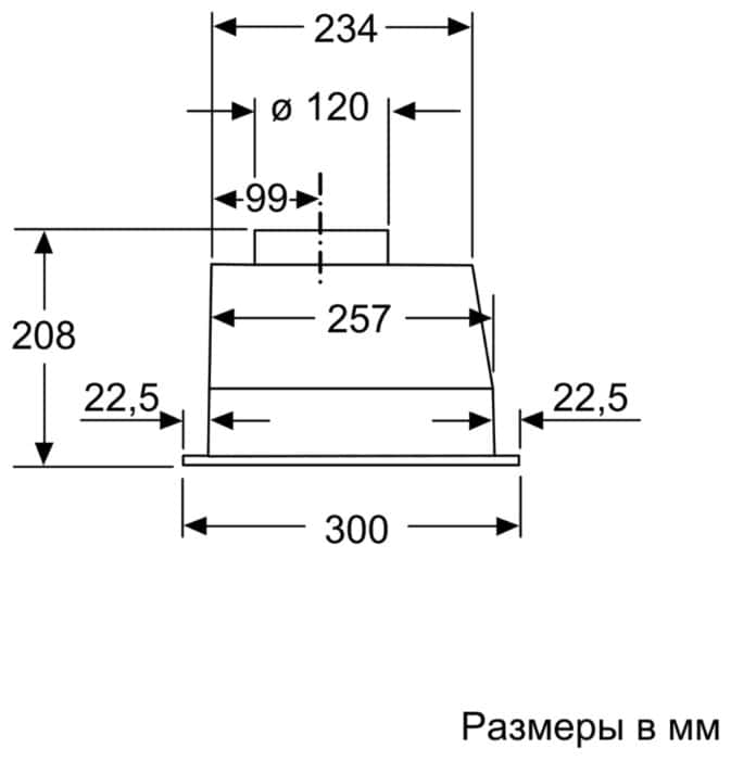 Встраиваемая вытяжка Bosch DLN 53 AA 50