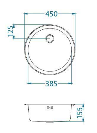 Мойка для кухни Alveus Form 10 (Satin) слив 90