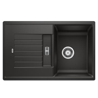 Кухонная мойка Blanco ZIA 45 S Silgranit черный стоп-вентиль 526013