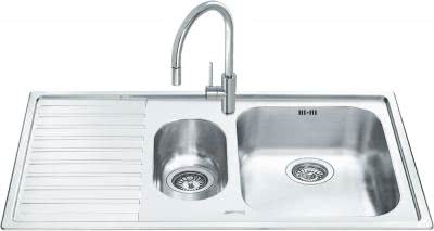 Мойка Smeg LM102S-2 из нержавеющей стали, микродекор