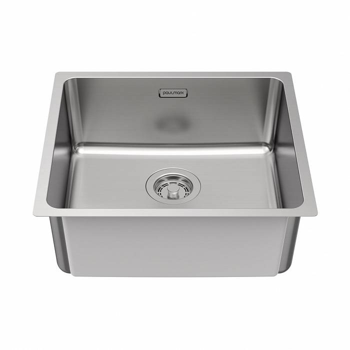 Кухонная мойка Paulmark YUNI 49 UNI  YU49-BS брашированная нержавеющая сталь