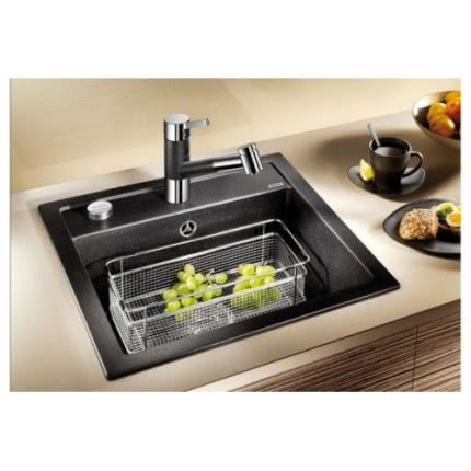 Кухонная мойка Blanco Dalago 5 Silgranit антрацит, клапан-автомат 518521