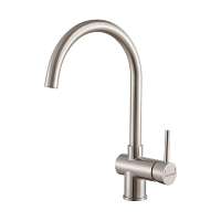 Смеситель для кухни Paulmark BEND Be212066-BS нержавеющая сталь