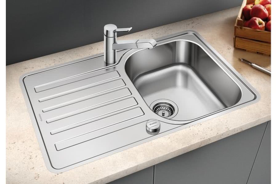 Мойка Blanco LANTOS 45 S-IF Compact нержавеющая полированная сталь, клапан-автомат 519059