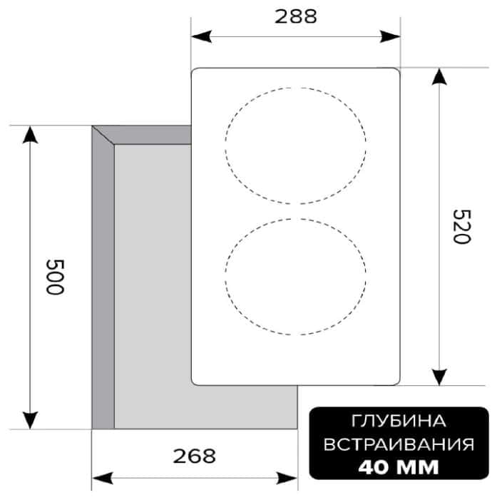 Варочная панель LEX EVH 320 BL